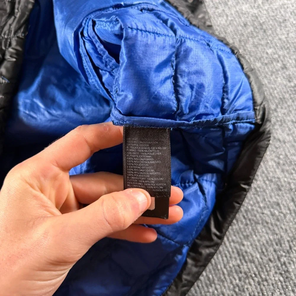 The North Face Men's ThermoBall Eco Jacket Black Blue Size Medium